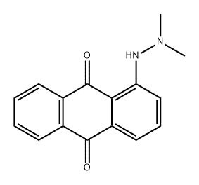 1-(2,2-二甲基肼基)-9,10-蒽二酮 结构式