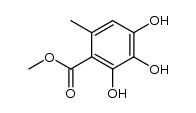 2,3,4-三羟基-6-甲基苯甲酸甲酯 结构式