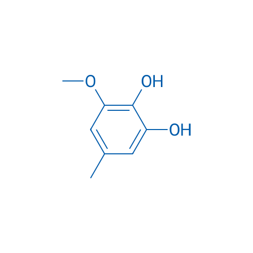 3-甲氧基-5-甲基-1,2-苯二酚 结构式