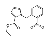1H-Pyrrole-2-carboxylic acid, 1-[(2-nitrophenyl)methyl]-, ethyl ester 结构式