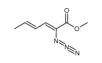 2,4-Hexadienoic acid, 2-azido-, methyl ester, (2Z,4E)- 结构式