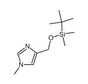 1H-Imidazole, 4-[[[(1,1-dimethylethyl)dimethylsilyl]oxy]methyl]-1-methyl- 结构式