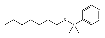 Benzene, [(heptyloxy)dimethylsilyl]- 结构式