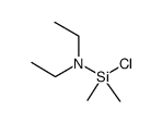 (N,N-二乙基)氨基二甲基氯硅烷 结构式