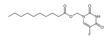 Decanoic acid, (5-fluoro-3,4-dihydro-2,4-dioxo-1(2H)-pyrimidinyl)methyl ester 结构式