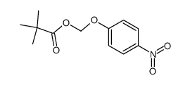 Propanoic acid, 2,2-dimethyl-, (4-nitrophenoxy)methyl ester 结构式
