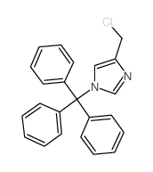 4-(氯甲基)-1-(三苯基甲基)-1H-咪唑 结构式