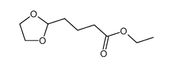 1,3-二氧戊环-2-丁酸乙酯 结构式
