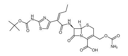 叔丁氧羰基头孢卡品酸 结构式