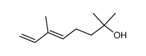(5E)-2,6-二甲基-5,7-辛二烯-2-醇 结构式