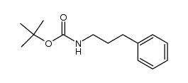 叔丁基(3-苯基丙基)氨基甲酸酯 结构式