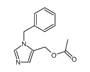 (1-benzyl-1H-5-imidazolyl)methyl acetate 结构式