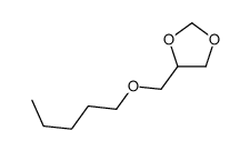 4-[(戊氧基)甲基]-1,3-二氧戊环 结构式