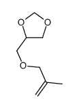 4-[(2-甲基-2-丙烯基氧基)甲基]-1,3-二氧戊环 结构式
