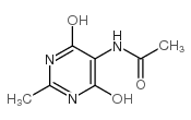 N-(4,6-dihydroxy-2-methylpyrimidin-5-yl)acetamide 结构式