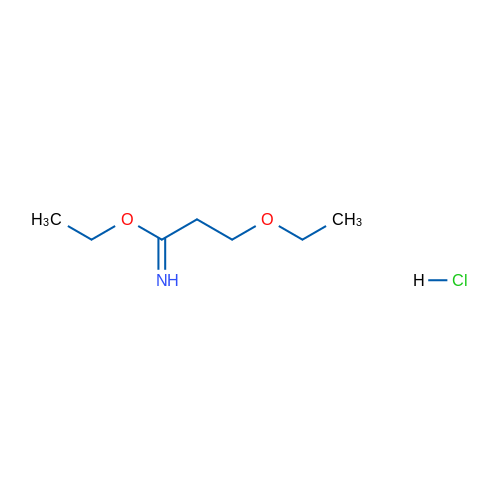 Ethyl 3-ethoxypropanimidate hydrochloride 结构式