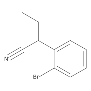 2-(2-溴苯基)丁腈 结构式