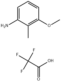 3-甲氧基-2-甲基苯胺三氟乙酸盐(1:1) 结构式