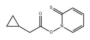 1-(环丙基乙酰氧基)-2(1H)-吡啶硫酮 结构式