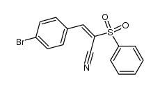 2-Propenenitrile, 3-(4-bromophenyl)-2-(phenylsulfonyl)- 结构式