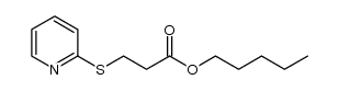 Propanoic acid, 3-(2-pyridinylthio)-, pentyl ester 结构式