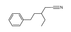 β-乙基苯戊腈 结构式