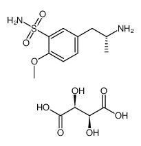 (R)-5-(2-氨丙基)-2-甲氧基苯磺酰胺 D-酒石酸盐 结构式