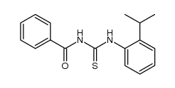 N-[(2-丙-2-基苯基)氨基硫代甲酰基]苯甲酰胺 结构式