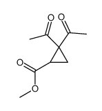 2,2-二乙酰基环丙烷羧酸甲酯 结构式