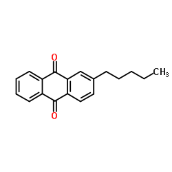 2-戊基蒽醌 结构式