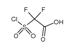 2-(氯磺酰基)-2,2-二氟乙酸 结构式