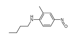 Benzenamine, N-butyl-2-methyl-4-nitroso- 结构式