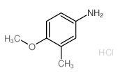 4-甲氧基-3-甲基苯胺盐酸盐 结构式