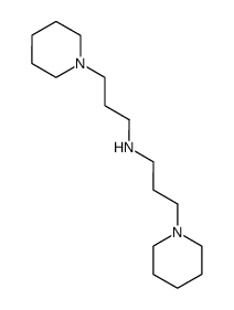 N-[3-(1-哌啶基)丙基]-1-哌啶丙胺 结构式