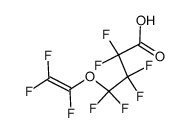 2,2,3,3,4,4-六氟-4-[(1,2,2-三氟乙烯基)氧基]丁酸 结构式