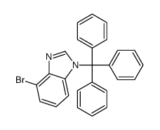 4-溴-1-三苯甲基-1H-苯并咪唑 结构式