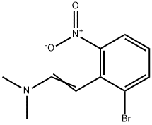 2-(2-溴-6-硝基苯基)-N,N-二甲基乙烯胺 结构式