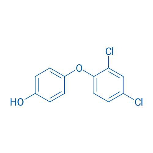 4-(2,4-二氯苯氧基)苯酚 结构式