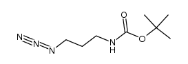 N-BOC-3-叠氮基-丙胺 结构式