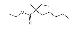 Heptanoic acid, 2-ethyl-2-methyl-, ethyl ester 结构式