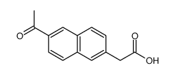 6-乙酰基-2-萘乙酸 结构式