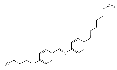 P-BUTOXYBENZYLIDENE P-HEPTYLANILINE 结构式