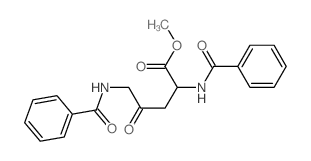 Ornithine,N2,N5-dibenzoyl-4-oxo-, methyl ester 结构式