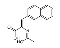 2-乙酰氨基-3-(2-萘基)丙烯酸 结构式