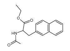 2-Naphthalenepropanoic acid, α-(acetylamino)-, ethyl ester 结构式