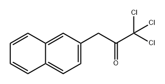 1,1,1-三氯-3-(2-萘基)-2-丙酮 结构式
