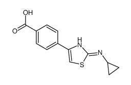 4-[2-(环丙基氨基)-4-噻唑基]苯甲酸 结构式