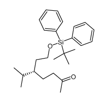 2-Heptanone, 5-[2-[[(1,1-dimethylethyl)diphenylsilyl]oxy]ethyl]-6-methyl-, (S)- (9CI) 结构式
