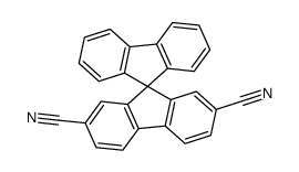 9,9'-spirobi[fluorene]-2,7-dicarbonitrile 结构式