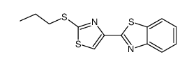 Benzothiazole, 2-[2-(propylthio)-4-thiazolyl]- 结构式